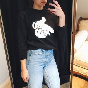 Crooks & Castles Mickey Mouse Hands Sweatshirt